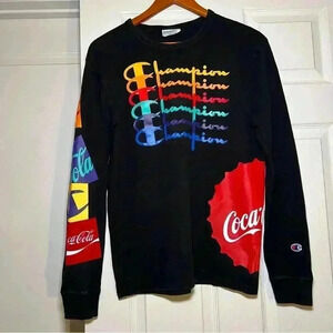 Retro Champion Coca Cola Long Sleeve T-Shirt